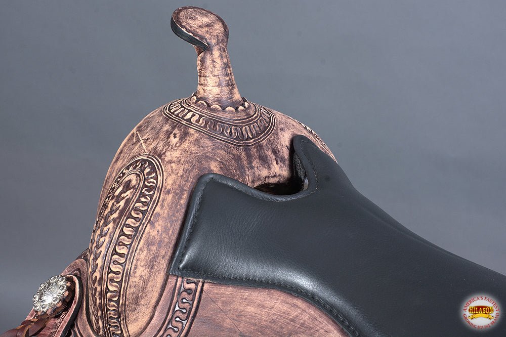 Western Trail Saddle With High Quality American Leather And Durable Flexible Tree