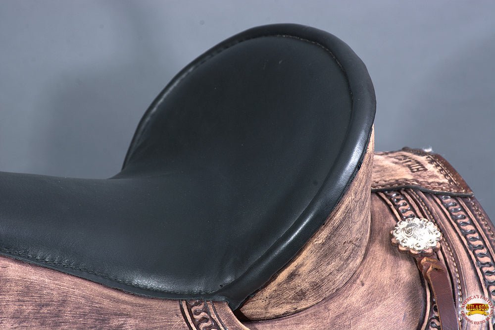 Western Trail Saddle With High Quality American Leather And Durable Flexible Tree