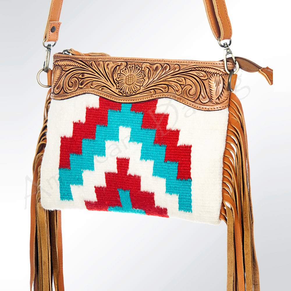 American Darling Cross Body Hand Tooled Saddle Blanket Genuine Leather Women Bag Western Handbag Purse