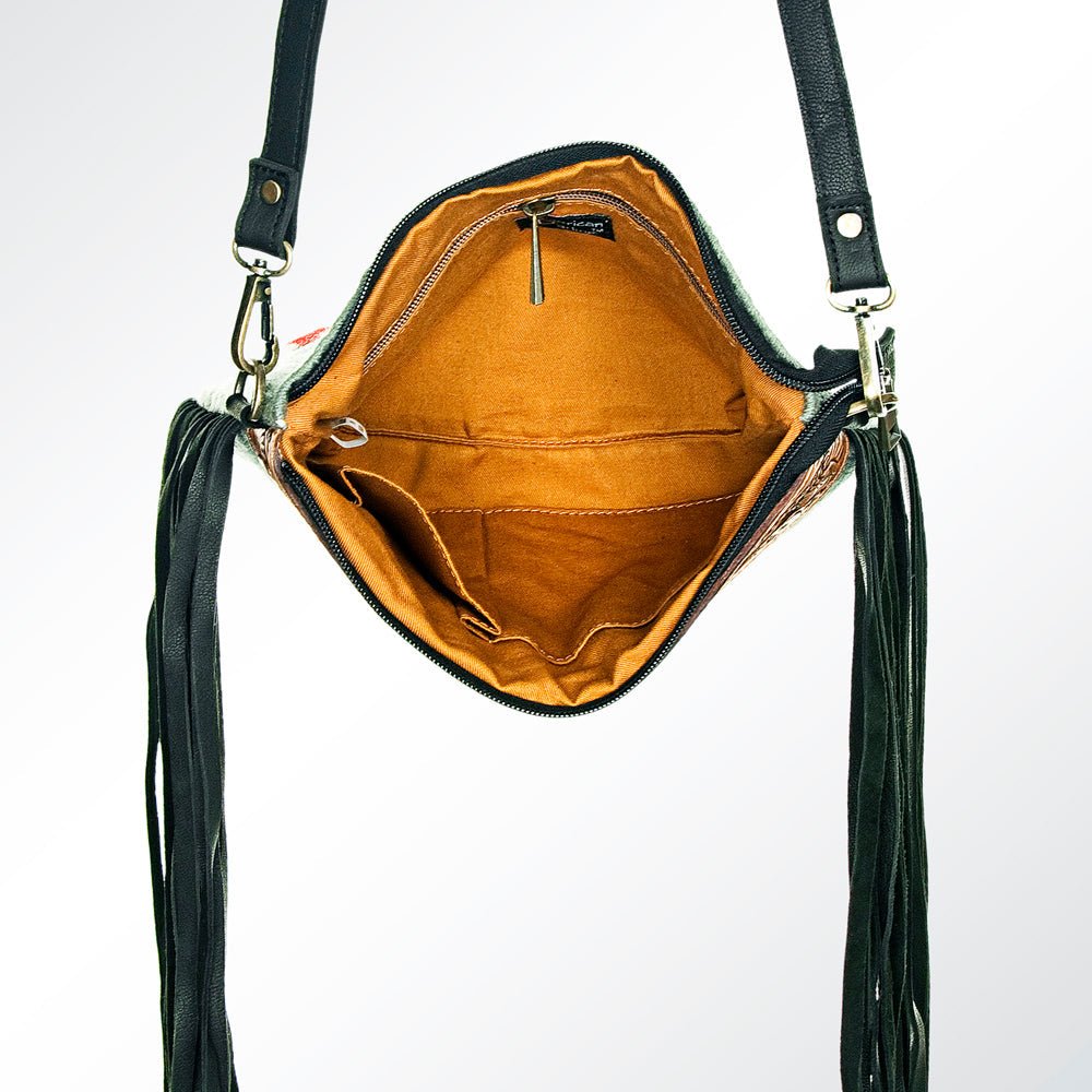 American Darling Cross Body Hand Tooled Saddle Blanket Genuine Leather Women Bag Western Handbag Purse