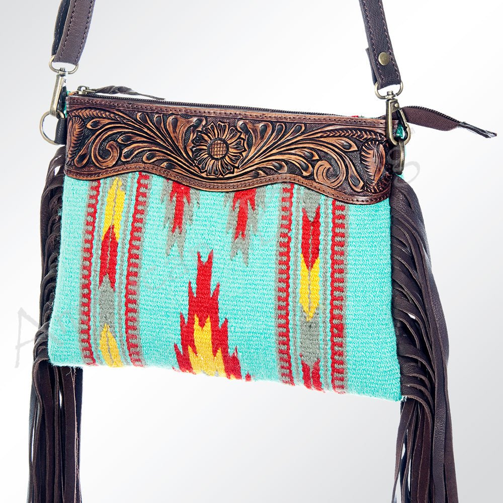 American Darling Cross Body Hand Tooled Saddle Blanket Genuine Leather Women Bag Western Handbag Purse