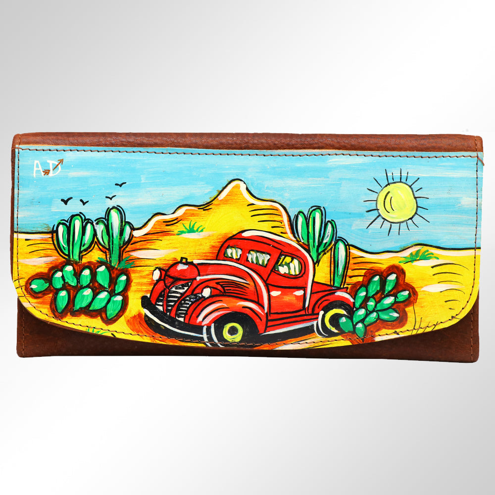 American Darling Wallet Genuine Leather Women Bag Western Handbag Purse