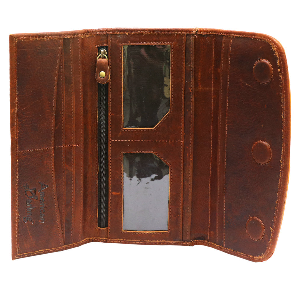 American Darling Wallet Genuine Leather Women Bag Western Handbag Purse