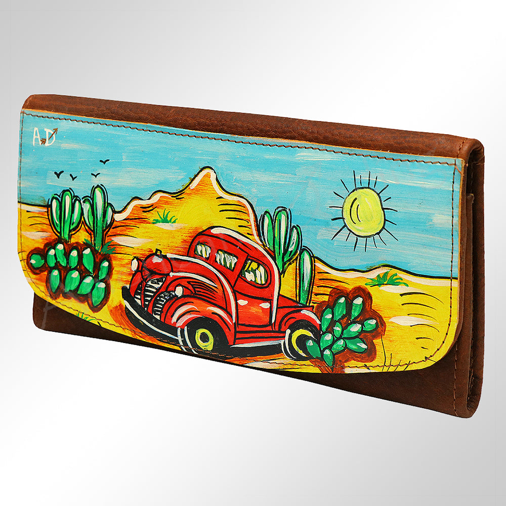 American Darling Wallet Genuine Leather Women Bag Western Handbag Purse