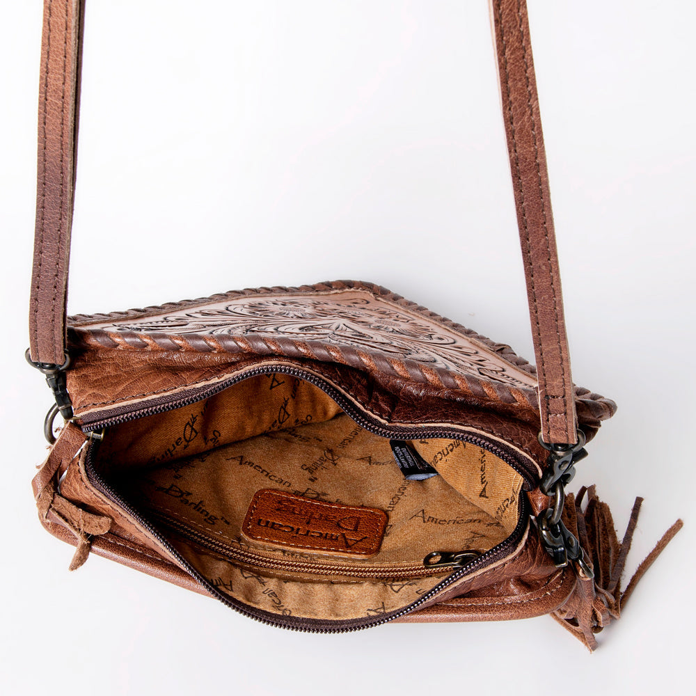 American Darling Crossbody Hand Tooled Genuine Leather Women Bag Western Handbag Purse