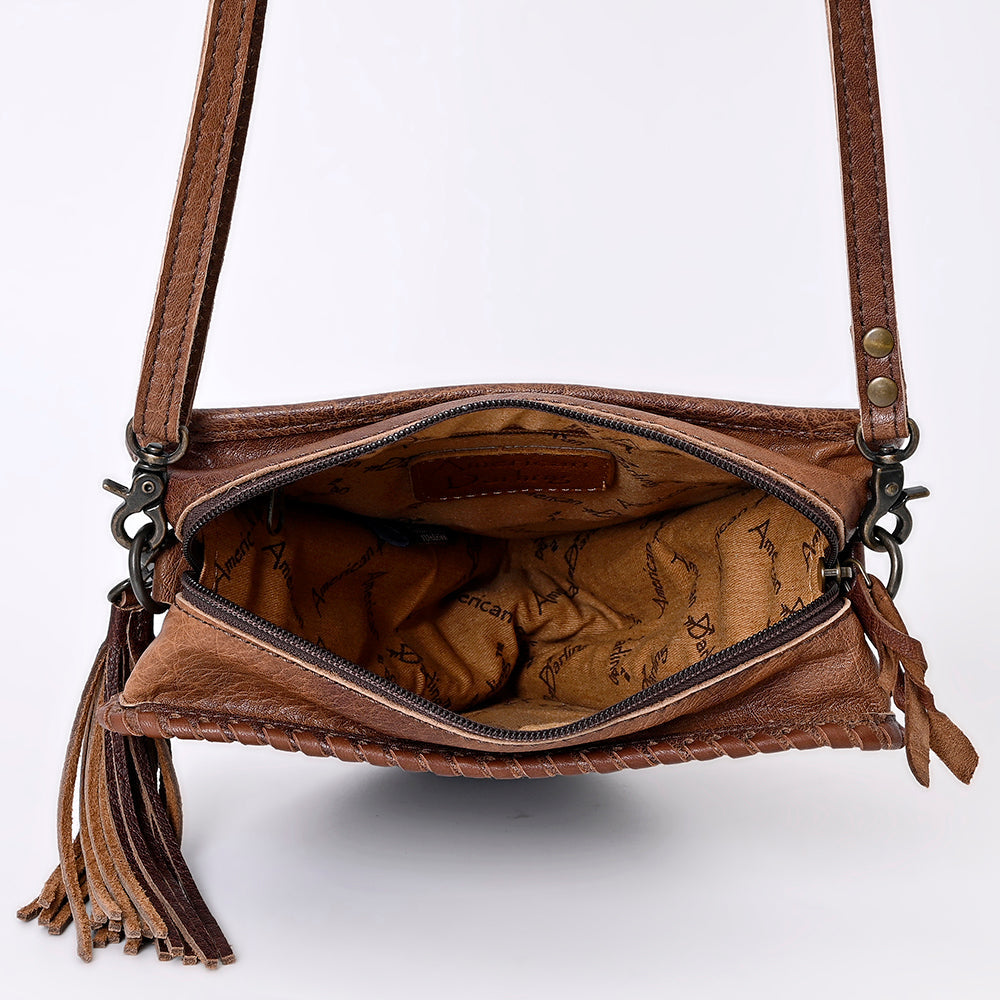 American Darling Crossbody Hand Tooled Genuine Leather Women Bag Western Handbag Purse