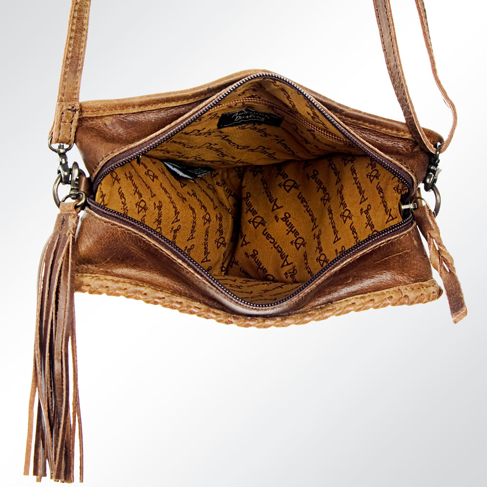 American Darling Crossbody Hand Tooled Genuine Leather Women Bag Western Handbag Purse