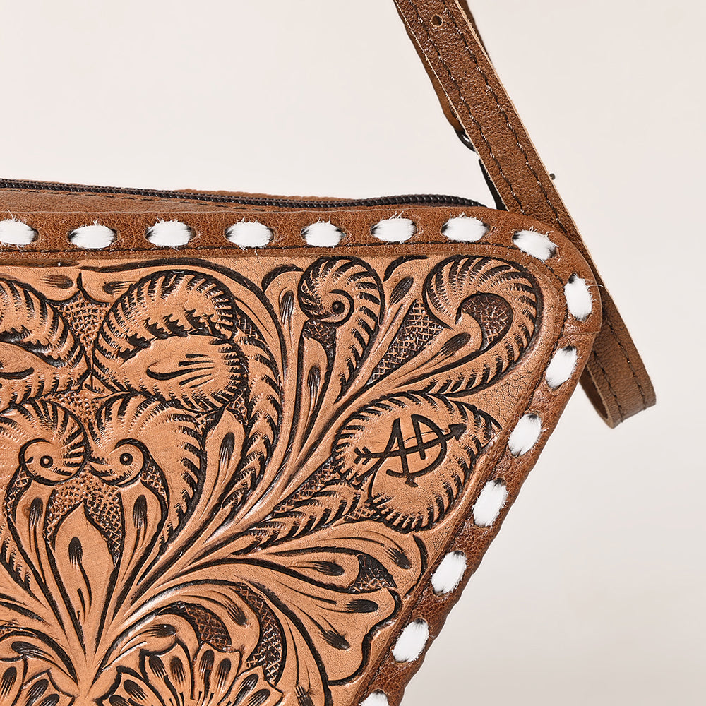 American Darling Crossbody Hand Tooled Genuine Leather Women Bag Western Handbag Purse