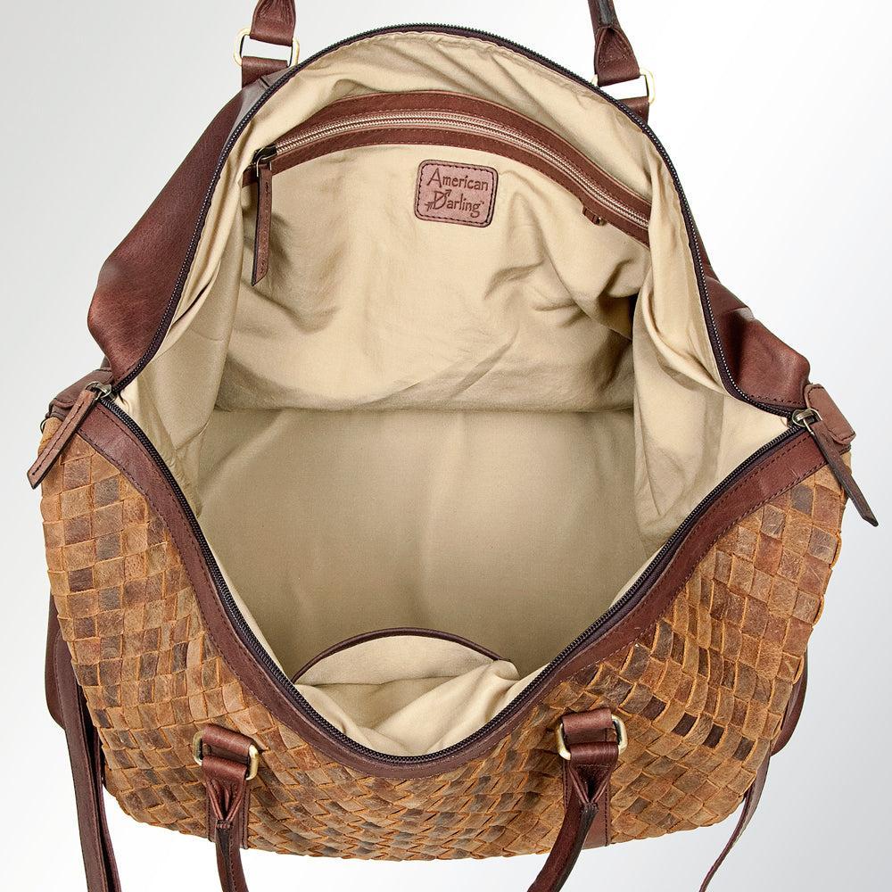American Darling ADBGI134A Duffel Genuine Leather Women Bag Western Handbag Purse