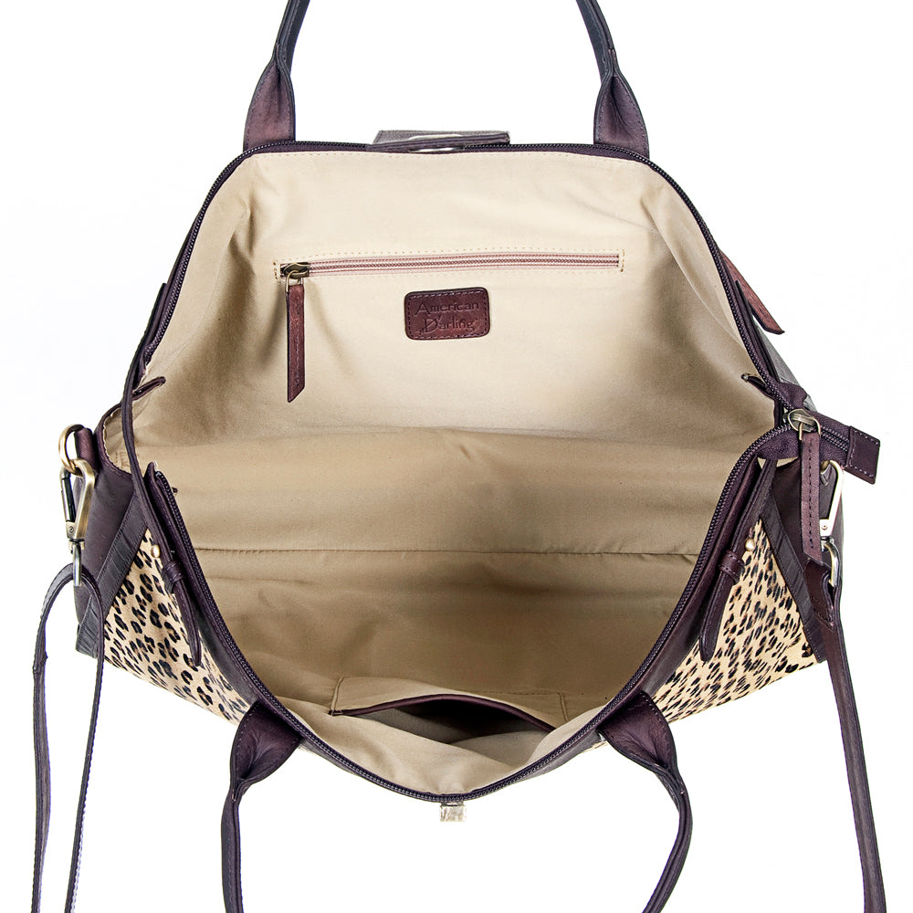 American Darling Tote Hair On Genuine Leather Women Bag Western Handbag Purse