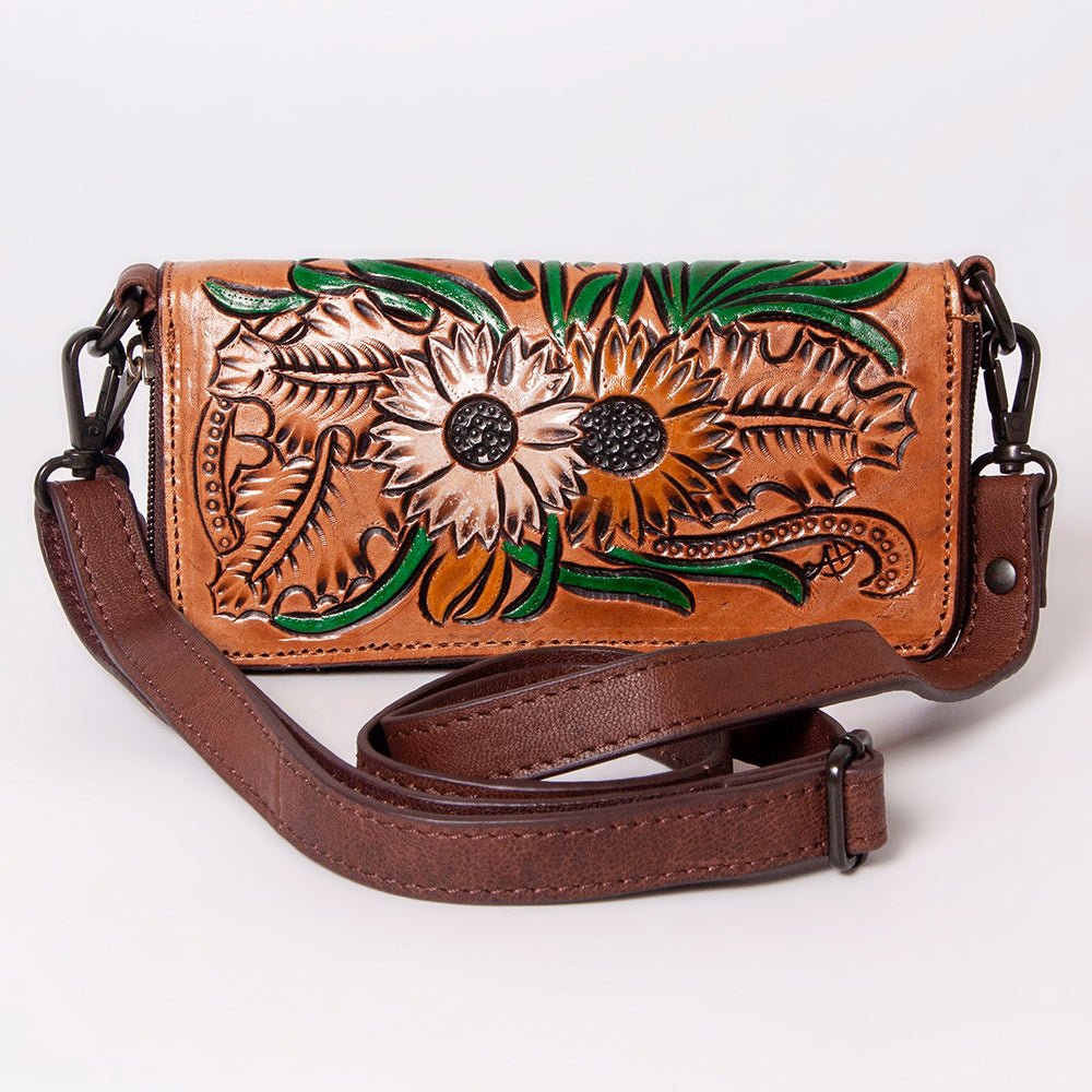American Darling ADBGZ278 Crossbody Hand Tooled Genuine Leather Women Bag Western Handbag Purse