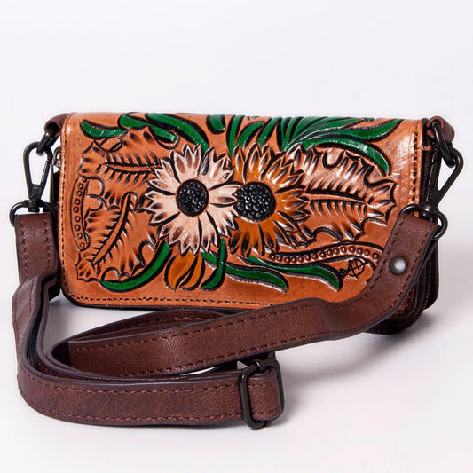 American Darling ADBGZ278 Crossbody Hand Tooled Genuine Leather Women Bag Western Handbag Purse