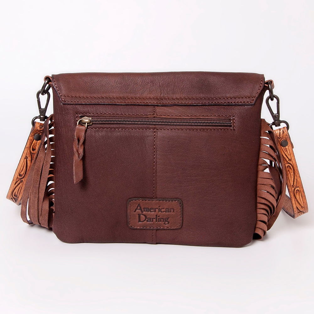 American Darling ADBGZ279 Cross Body Hand Tooled Genuine Leather Women Bag Western Handbag Purse