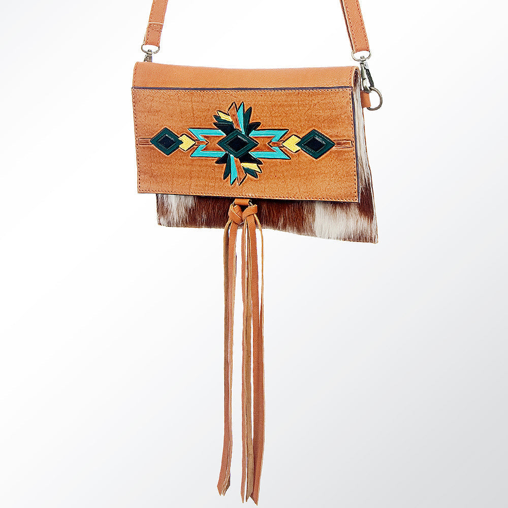 American Darling ADBGZ288 Wallet Hair-On Genuine Leather Women Bag Western Handbag Purse