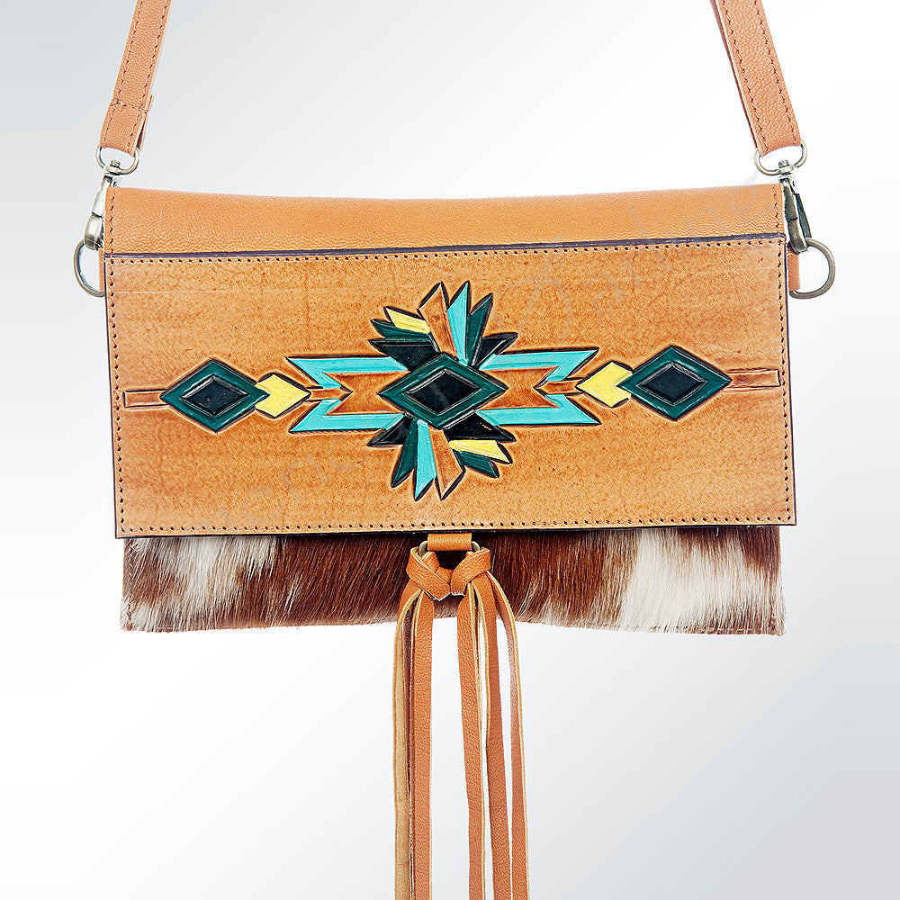 American Darling ADBGZ288 Wallet Hair-On Genuine Leather Women Bag Western Handbag Purse