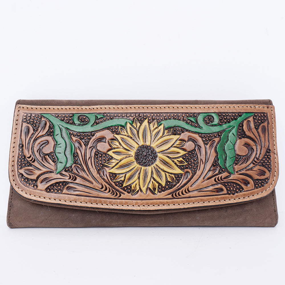 Hand Tooled Hand Painted Genuine Leather women bag western handbag purse