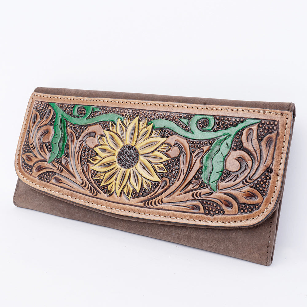 Hand Tooled Hand Painted Genuine Leather women bag western handbag purse
