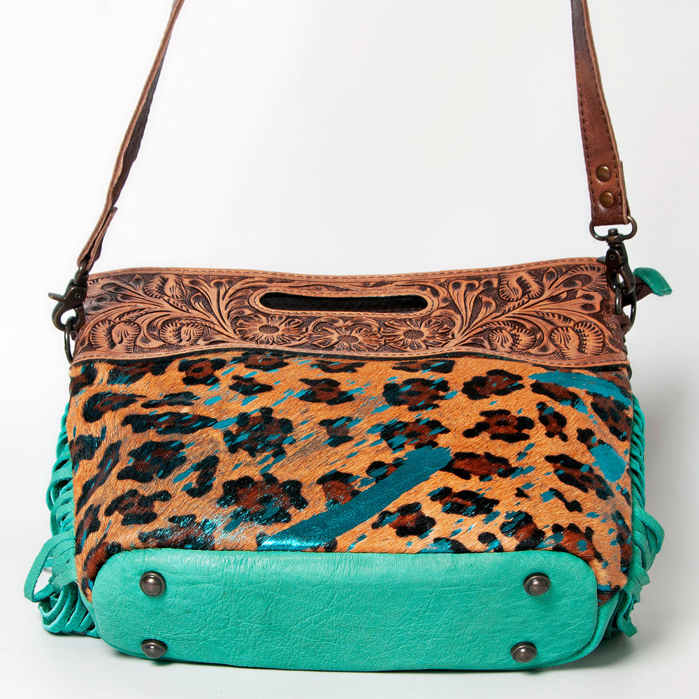 American Darling Clutch Hand Tooled Hair on Genuine Leather Western Women Bag Handbag Purse | Purses for Cute