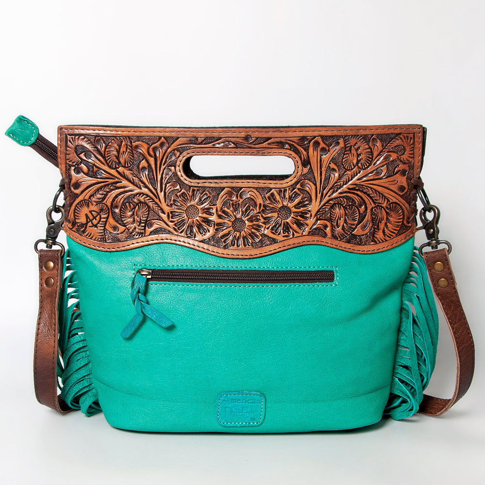 American Darling Clutch Hand Tooled Hair on Genuine Leather Western Women Bag Handbag Purse | Purses for Cute