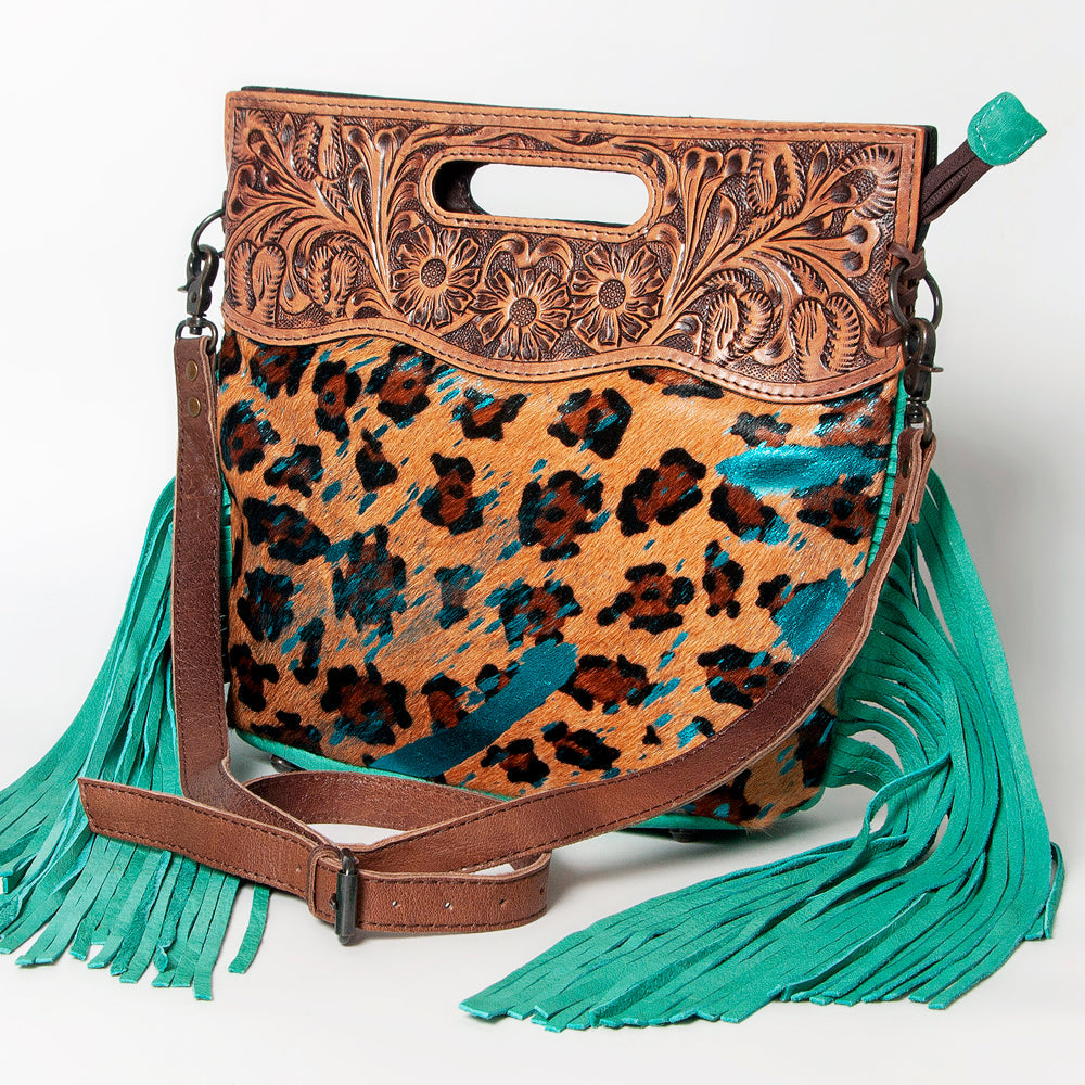 American Darling Clutch Hand Tooled Hair on Genuine Leather Western Women Bag Handbag Purse | Purses for Cute