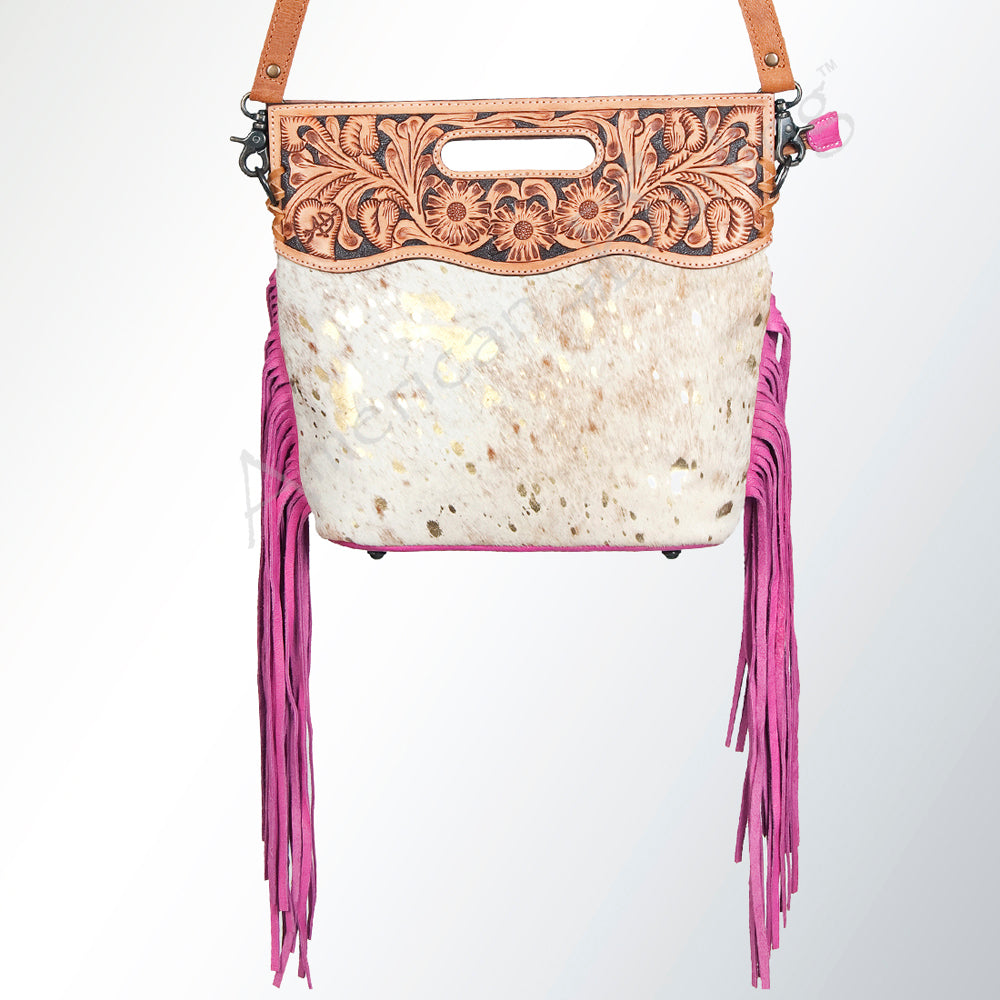 American Darling Clutch Hand Tooled Hair on Genuine Leather Western Women Bag Handbag Purse | Purses for Cute