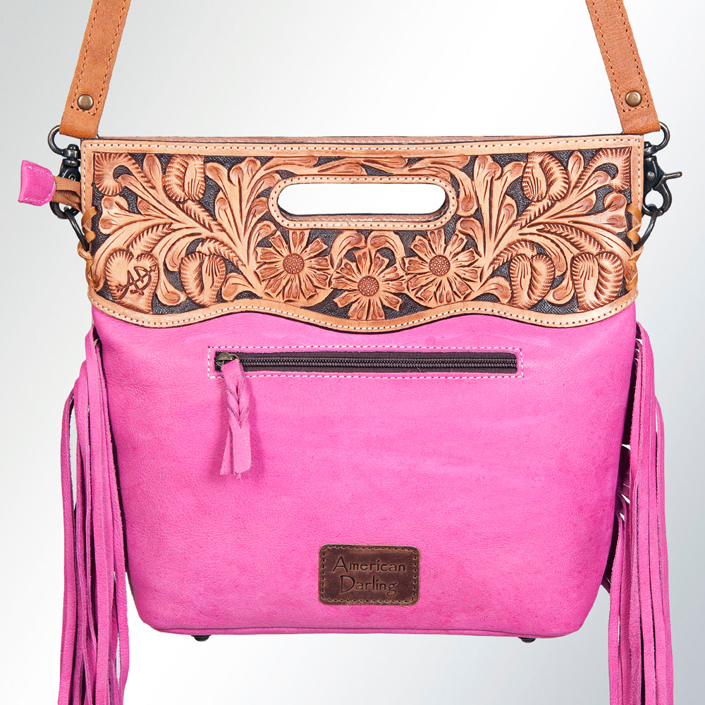 American Darling Clutch Hand Tooled Hair on Genuine Leather Western Women Bag Handbag Purse | Purses for Cute