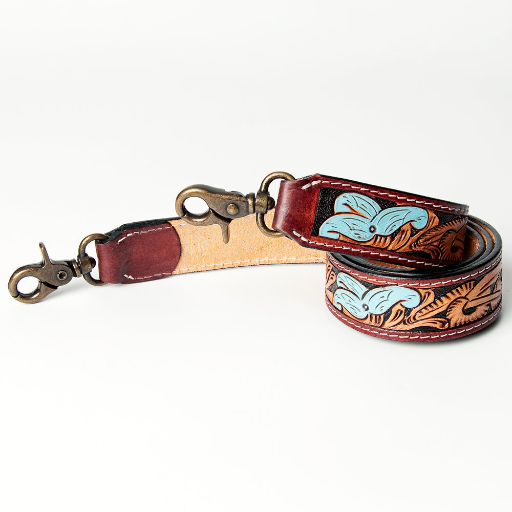 American Darling ADSTF141 Hand Tooled Genuine Leather Crossbody Handle Strap For Bags