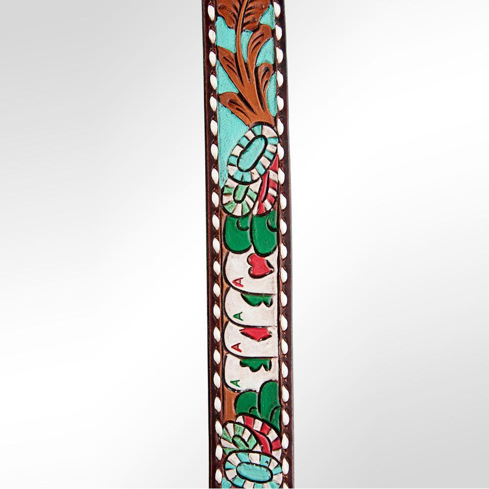 American Darling ADSTF145 Hand Tooled Genuine Leather Crossbody Handle Strap For Bags