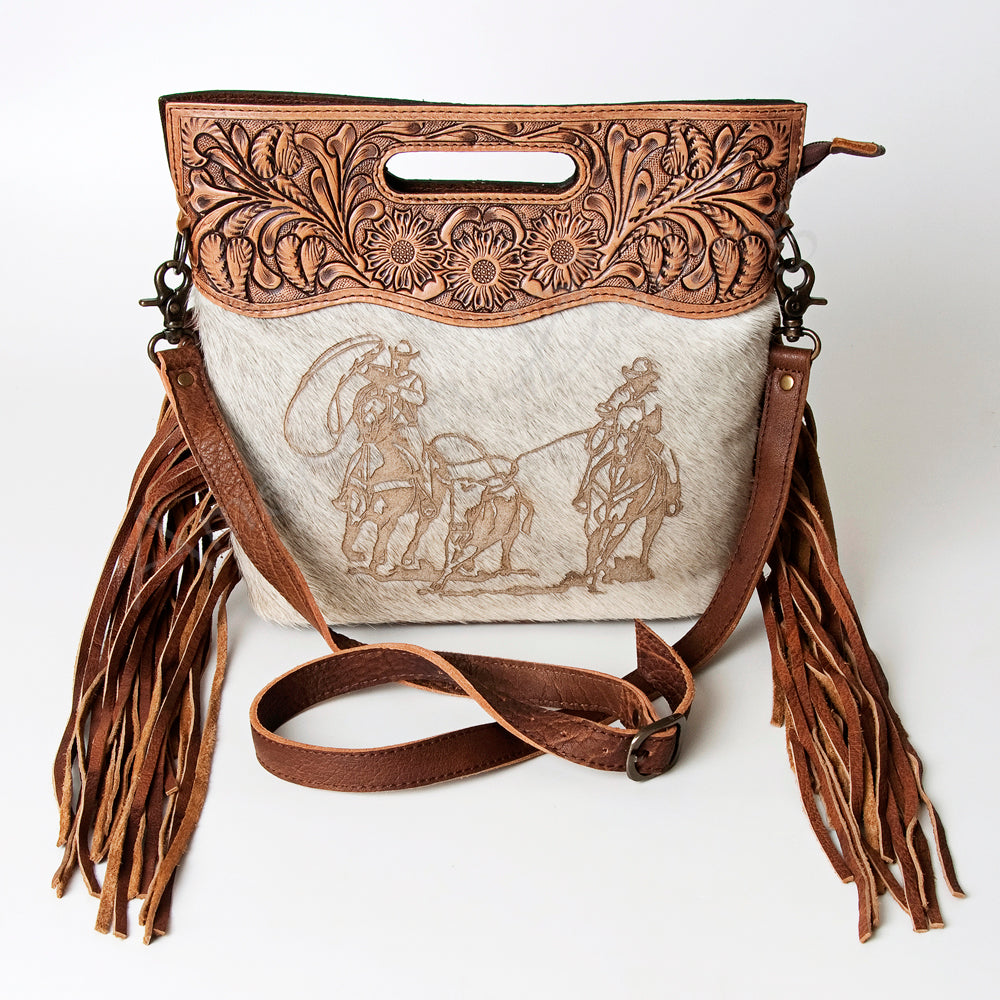 American Darling Clutch Hand Tooled Hair on Genuine Leather Western Women Bag Handbag Purse | Purses for Cute