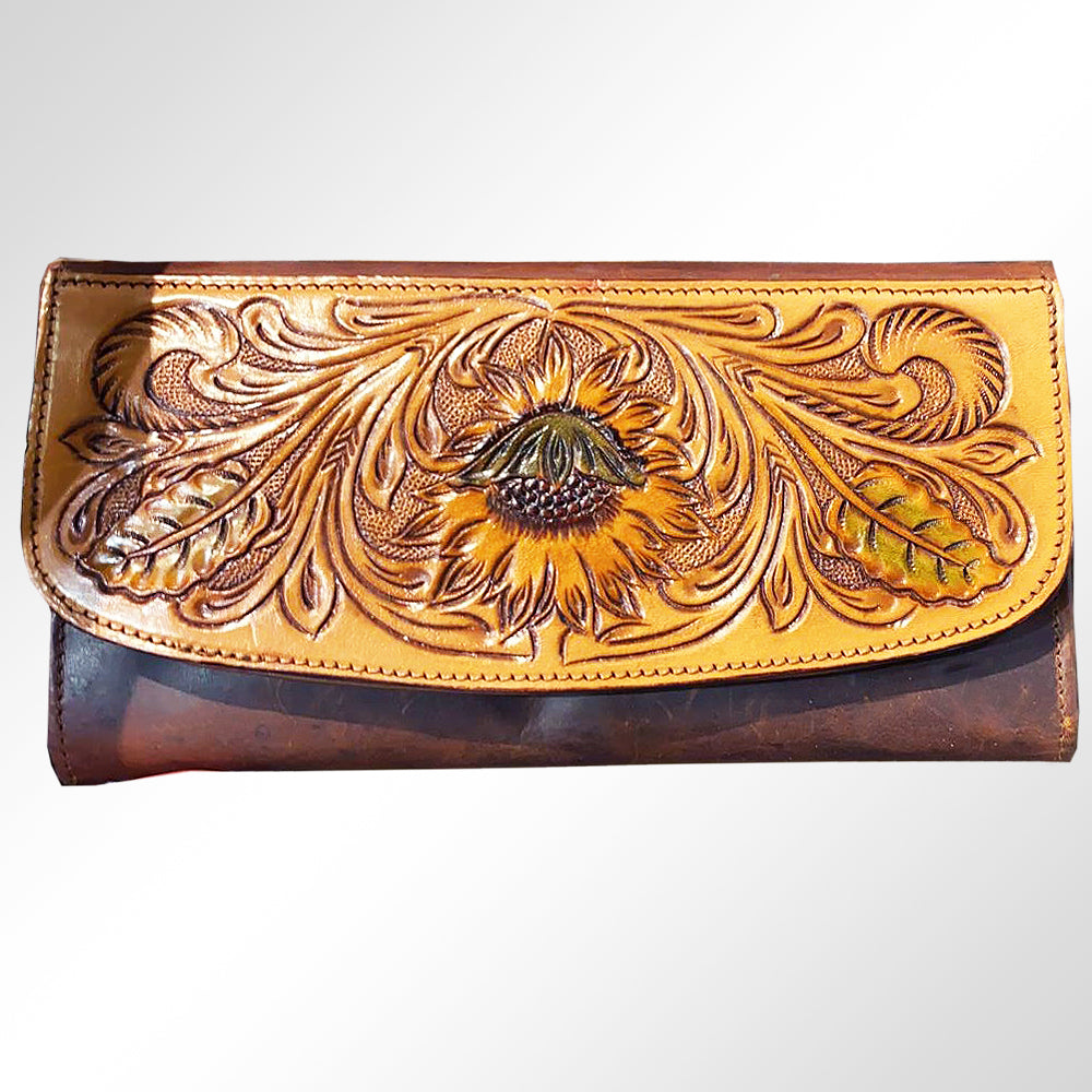 Hand Tooled Hand Painted Genuine Leather women bag western handbag purse