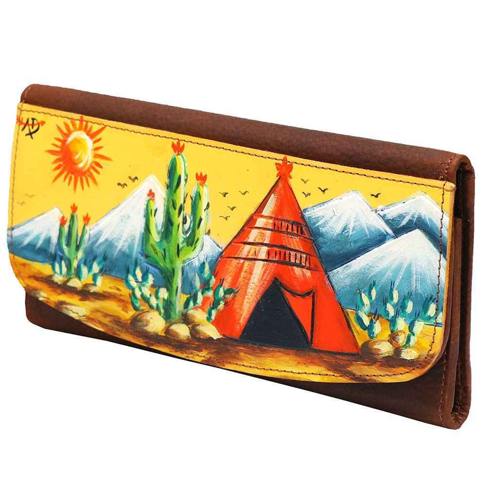 American Darling Wallet Genuine Leather Women Bag Western Handbag Purse