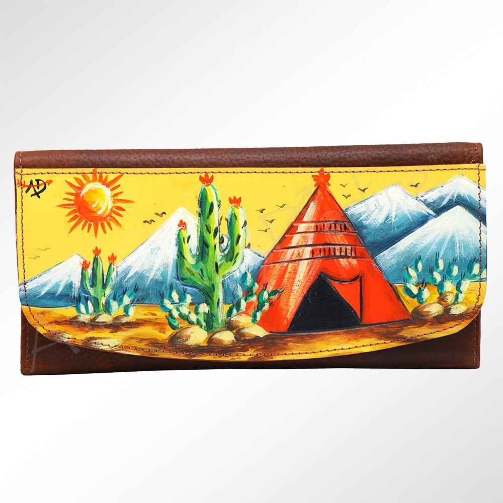 American Darling Wallet Genuine Leather Women Bag Western Handbag Purse