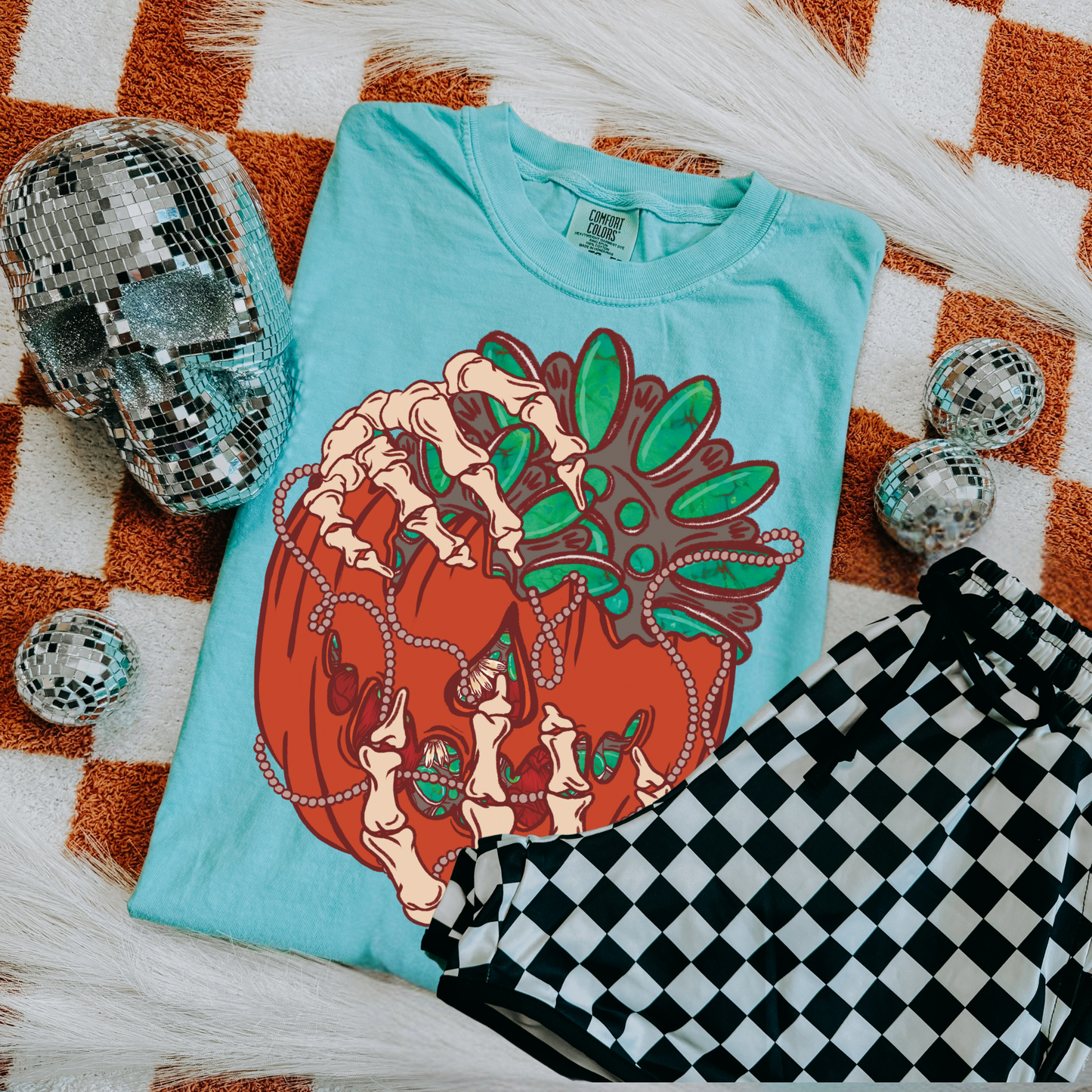 Skelly Pumpkin Tee