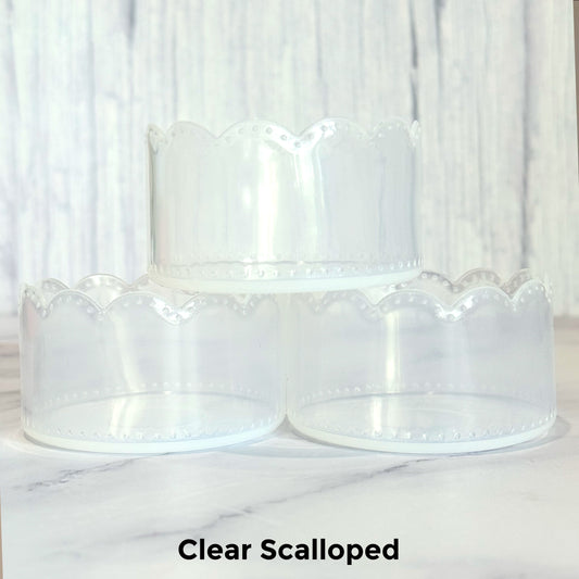 Clear Scalloped Tumbler Boot -fits 20-40oz