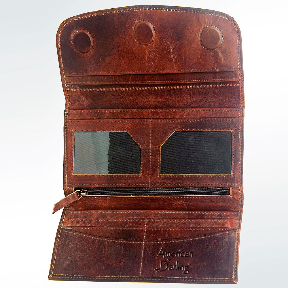 Hand Tooled Hand Painted Genuine Leather women bag western handbag purse