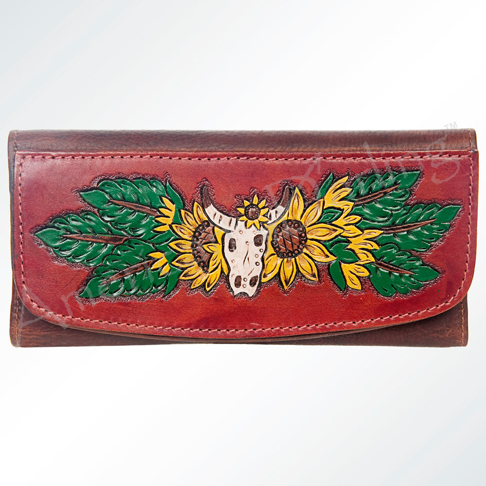 Hand Tooled Hand Painted Genuine Leather women bag western handbag purse