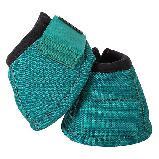 Small Classic Equine Horse Bell Boots Dyno No Turn Overreach Emerald Green