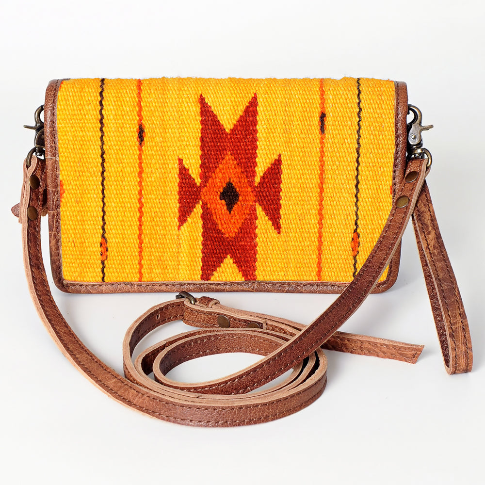 American Darling ORGANISER Upcycled Wool Genuine Leather women bag western handbag purse