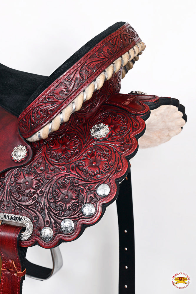 Hilason Western Horse Treeless Trail Barrel Saddle American Leather