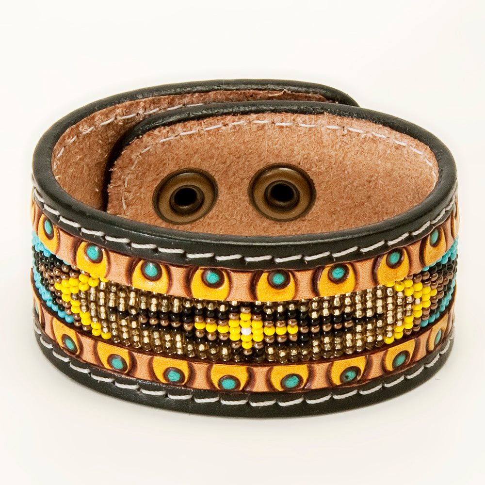 American Darling ADBRF142 Full Grain Genuine Leather Bracelet women