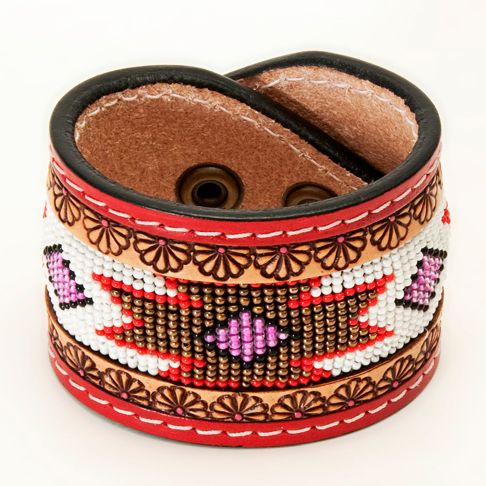 American Darling ADBRF147 Full Grain Genuine Leather Bracelet women 1.5in X 10in