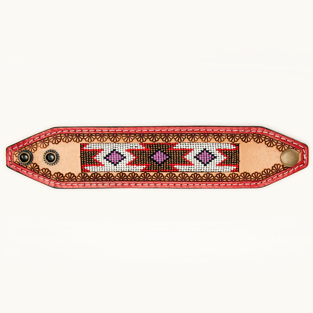 American Darling ADBRF147 Full Grain Genuine Leather Bracelet women 1.5in X 10in