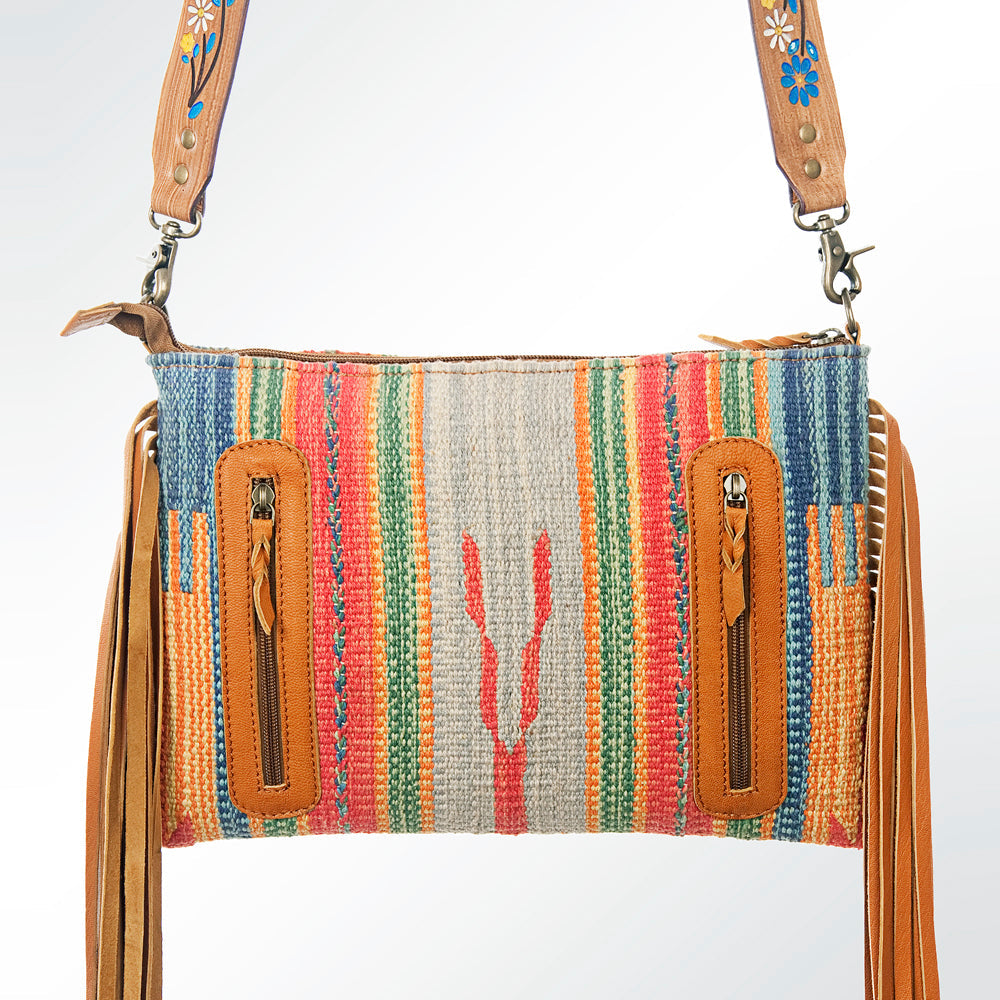 American Darling ADBGZ373 Crossbody Saddle Blanket Genuine Leather Women Bag Western Handbag Purse