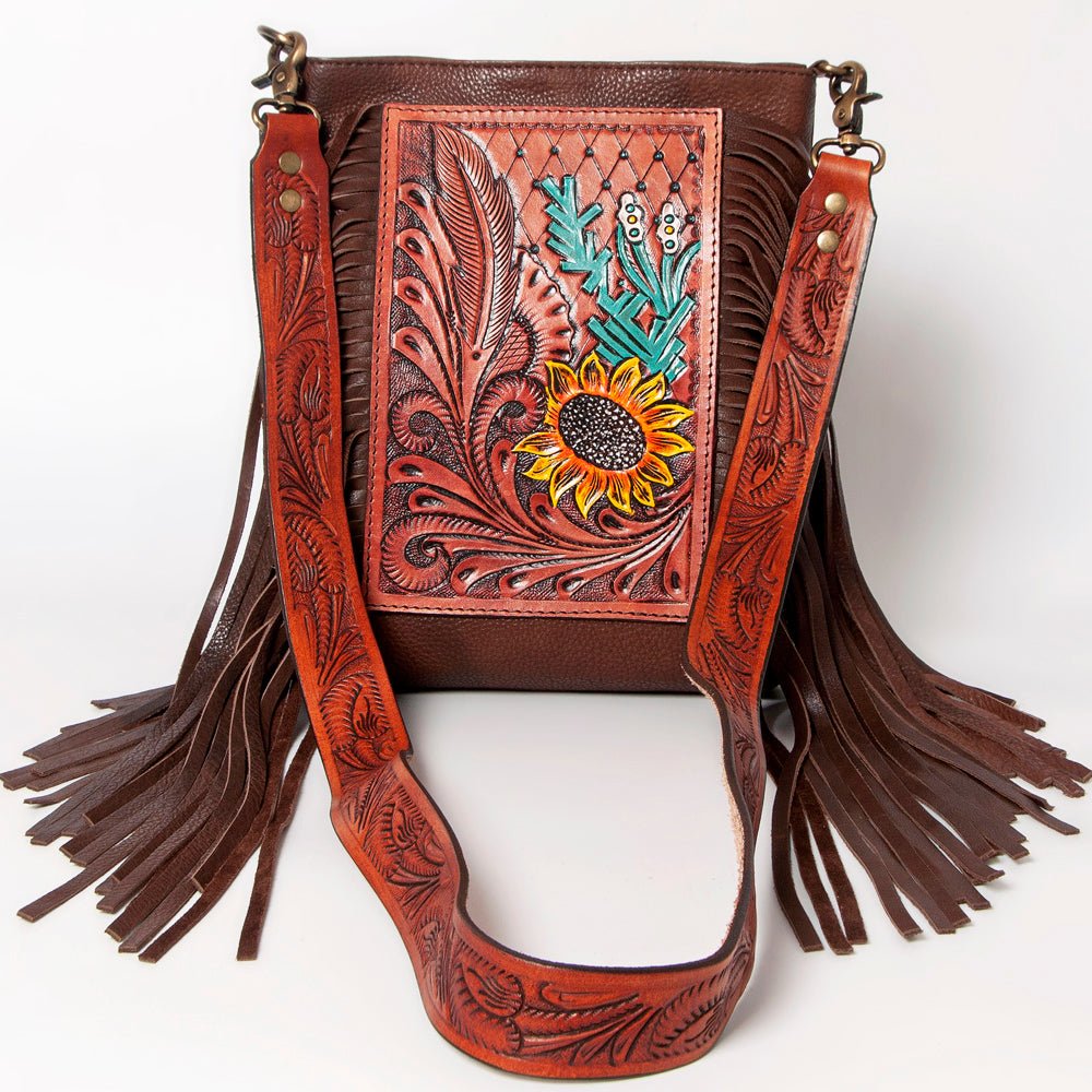 American Darling ADBGA155 Crossbody Hand Tooled Genuine Leather Women Bag Western Handbag Purse