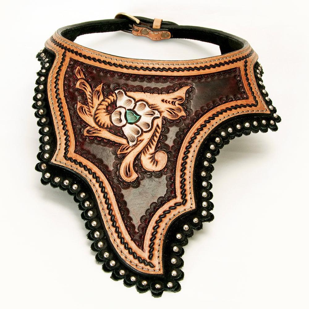 American Darling ADJWF102 Hand Tooled Carved Genuine Leather Jewelry Necklace