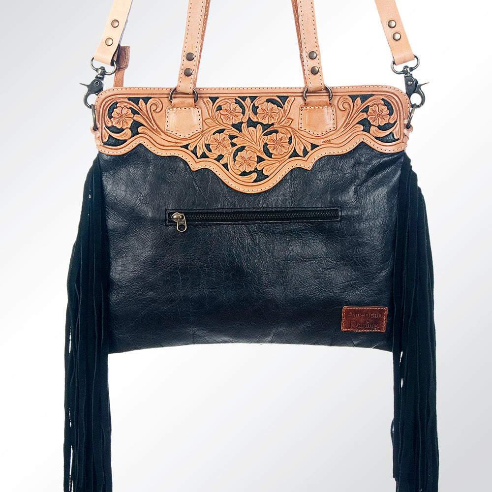 American Darling GIBGX159 Tote Hand Tooled Saddle Blanket Genuine Leather Women Bag Western Handbag Purse