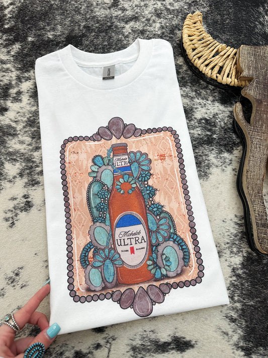 Ultra & Turquoise TEE or CREWNECK