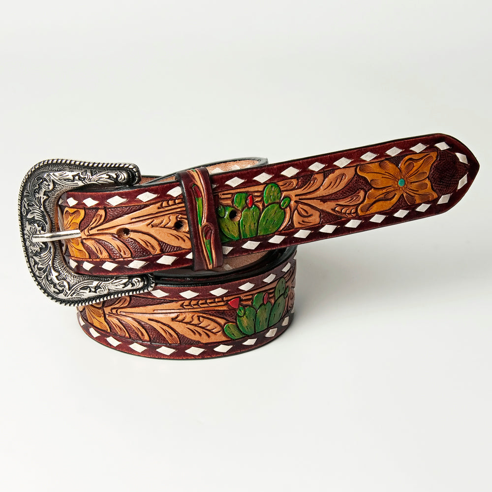 American Darling Beautifully Hand Tooled Genuine American Leather Belt Men and  Women