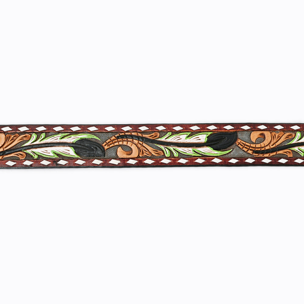 American Darling Beautifully Hand Tooled Genuine American Leather Belt Men and  Women