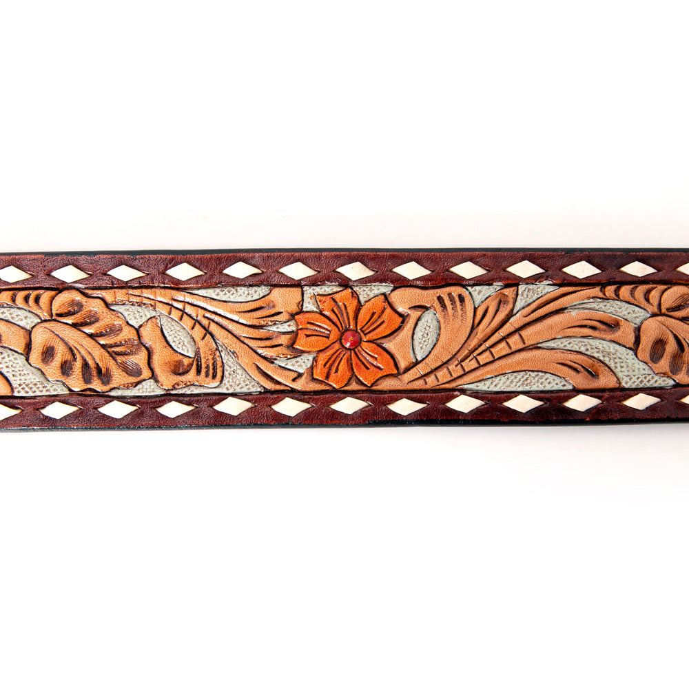 American Darling Beautifully Hand Tooled Genuine American Leather Belt Men and  Women